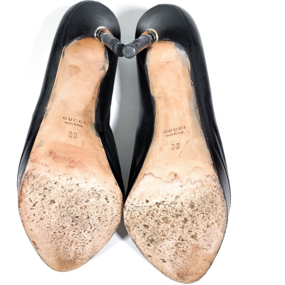 ♠️Gucci Platform Heels-Used-NO RETURNS ON SHOES SO PLEASE LOOK AT ALL PICTURES - Picture 8 of 8